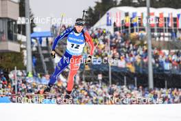 19.02.2023, Oberhof, Germany (GER): Fabien Claude (FRA) - IBU World Championships Biathlon, mass men, Oberhof (GER). www.nordicfocus.com. © Manzoni/NordicFocus. Every downloaded picture is fee-liable.