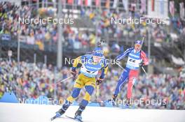 19.02.2023, Oberhof, Germany (GER): Jesper Nelin (SWE) - IBU World Championships Biathlon, mass men, Oberhof (GER). www.nordicfocus.com. © Reichert/NordicFocus. Every downloaded picture is fee-liable.