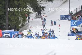 19.02.2023, Oberhof, Germany (GER): Denise Herrmann-Wick (GER), Dorothea Wierer (ITA), Hanna Oeberg (SWE), Julia Simon (FRA), (l-r) - IBU World Championships Biathlon, mass women, Oberhof (GER). www.nordicfocus.com. © Reichert/NordicFocus. Every downloaded picture is fee-liable.
