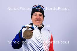 08.02.2023, Oberhof, Germany (GER): Quentin Fillon Maillet (FRA) - IBU World Championships Biathlon, medals, Oberhof (GER). www.nordicfocus.com. © Manzoni/NordicFocus. Every downloaded picture is fee-liable.