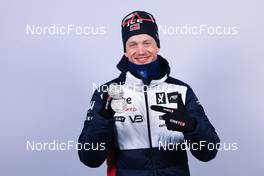 18.02.2023, Oberhof, Germany (GER): Tarjei Boe (NOR) - IBU World Championships Biathlon, medals, Oberhof (GER). www.nordicfocus.com. © Manzoni/NordicFocus. Every downloaded picture is fee-liable.