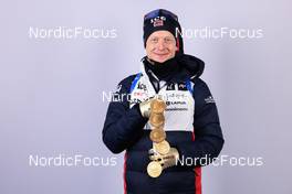 16.02.2023, Oberhof, Germany (GER): Johannes Thingnes Boe (NOR) - IBU World Championships Biathlon, medals, Oberhof (GER). www.nordicfocus.com. © Manzoni/NordicFocus. Every downloaded picture is fee-liable.