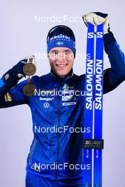15.02.2023, Oberhof, Germany (GER): Sebastian Samuelsson (SWE) - IBU World Championships Biathlon, medals, Oberhof (GER). www.nordicfocus.com. © Manzoni/NordicFocus. Every downloaded picture is fee-liable.
