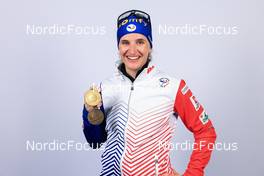 12.02.2023, Oberhof, Germany (GER): Julia Simon (FRA) - IBU World Championships Biathlon, medals, Oberhof (GER). www.nordicfocus.com. © Manzoni/NordicFocus. Every downloaded picture is fee-liable.