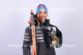 16.02.2023, Oberhof, Germany (GER): Lisa Vittozzi (ITA) - IBU World Championships Biathlon, medals, Oberhof (GER). www.nordicfocus.com. © Manzoni/NordicFocus. Every downloaded picture is fee-liable.
