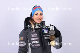 16.02.2023, Oberhof, Germany (GER): Lisa Vittozzi (ITA) - IBU World Championships Biathlon, medals, Oberhof (GER). www.nordicfocus.com. © Manzoni/NordicFocus. Every downloaded picture is fee-liable.