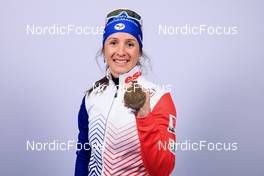 08.02.2023, Oberhof, Germany (GER): Anais Chevalier-Bouchet (FRA) - IBU World Championships Biathlon, medals, Oberhof (GER). www.nordicfocus.com. © Manzoni/NordicFocus. Every downloaded picture is fee-liable.