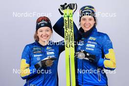 10.02.2023, Oberhof, Germany (GER): Linn Persson (SWE), Hanna Oeberg (SWE), (l-r) - IBU World Championships Biathlon, medals, Oberhof (GER). www.nordicfocus.com. © Manzoni/NordicFocus. Every downloaded picture is fee-liable.