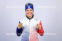 12.02.2023, Oberhof, Germany (GER): Julia Simon (FRA) - IBU World Championships Biathlon, medals, Oberhof (GER). www.nordicfocus.com. © Manzoni/NordicFocus. Every downloaded picture is fee-liable.