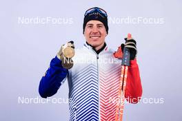 18.02.2023, Oberhof, Germany (GER): Quentin Fillon Maillet (FRA) - IBU World Championships Biathlon, medals, Oberhof (GER). www.nordicfocus.com. © Manzoni/NordicFocus. Every downloaded picture is fee-liable.