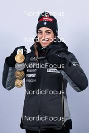 18.02.2023, Oberhof, Germany (GER): Lisa Vittozzi (ITA) - IBU World Championships Biathlon, medals, Oberhof (GER). www.nordicfocus.com. © Manzoni/NordicFocus. Every downloaded picture is fee-liable.