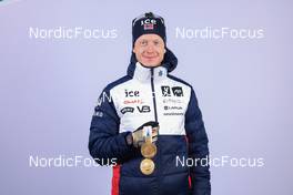 11.02.2023, Oberhof, Germany (GER): Johannes Thingnes Boe (NOR) - IBU World Championships Biathlon, medals, Oberhof (GER). www.nordicfocus.com. © Manzoni/NordicFocus. Every downloaded picture is fee-liable.