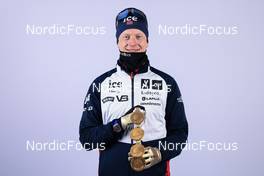 15.02.2023, Oberhof, Germany (GER): Johannes Thingnes Boe (NOR) - IBU World Championships Biathlon, medals, Oberhof (GER). www.nordicfocus.com. © Manzoni/NordicFocus. Every downloaded picture is fee-liable.
