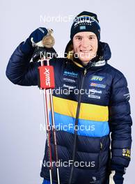 12.02.2023, Oberhof, Germany (GER): Sebastian Samuelsson (SWE) - IBU World Championships Biathlon, medals, Oberhof (GER). www.nordicfocus.com. © Manzoni/NordicFocus. Every downloaded picture is fee-liable.
