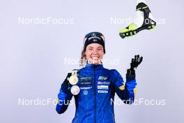 15.02.2023, Oberhof, Germany (GER): Hanna Oeberg (SWE) - IBU World Championships Biathlon, medals, Oberhof (GER). www.nordicfocus.com. © Manzoni/NordicFocus. Every downloaded picture is fee-liable.