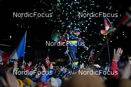 15.02.2023, Oberhof, Germany (GER): Sebastian Samuelsson (SWE) - IBU World Championships Biathlon, medals, Oberhof (GER). www.nordicfocus.com. © Reichert/NordicFocus. Every downloaded picture is fee-liable.