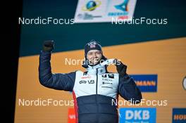 15.02.2023, Oberhof, Germany (GER): Sturla Holm Laegreid (NOR) - IBU World Championships Biathlon, medals, Oberhof (GER). www.nordicfocus.com. © Reichert/NordicFocus. Every downloaded picture is fee-liable.