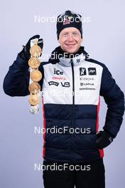 18.02.2023, Oberhof, Germany (GER): Johannes Thingnes Boe (NOR) - IBU World Championships Biathlon, medals, Oberhof (GER). www.nordicfocus.com. © Manzoni/NordicFocus. Every downloaded picture is fee-liable.