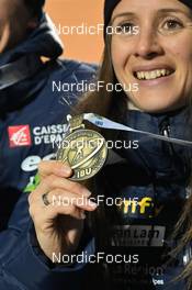 08.02.2023, Oberhof, Germany (GER): Anais Chevalier-Bouchet (FRA) - IBU World Championships Biathlon, medals, Oberhof (GER). www.nordicfocus.com. © Reichert/NordicFocus. Every downloaded picture is fee-liable.