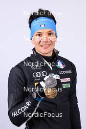 16.02.2023, Oberhof, Germany (GER): Tommaso Giacomel (ITA) - IBU World Championships Biathlon, medals, Oberhof (GER). www.nordicfocus.com. © Manzoni/NordicFocus. Every downloaded picture is fee-liable.