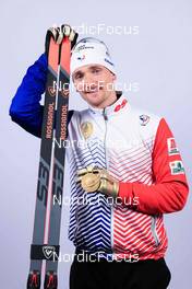 18.02.2023, Oberhof, Germany (GER): Fabien Claude (FRA) - IBU World Championships Biathlon, medals, Oberhof (GER). www.nordicfocus.com. © Manzoni/NordicFocus. Every downloaded picture is fee-liable.