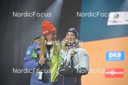 12.02.2023, Oberhof, Germany (GER): Denise Herrmann-Wick (GER), Marte Olsbu Roeiseland (NOR), (l-r) - IBU World Championships Biathlon, medals, Oberhof (GER). www.nordicfocus.com. © Reichert/NordicFocus. Every downloaded picture is fee-liable.