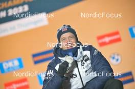 08.02.2023, Oberhof, Germany (GER): Tarjei Boe (NOR) - IBU World Championships Biathlon, medals, Oberhof (GER). www.nordicfocus.com. © Reichert/NordicFocus. Every downloaded picture is fee-liable.