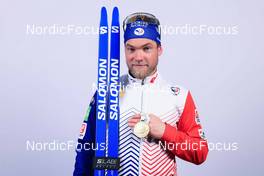 18.02.2023, Oberhof, Germany (GER): Antonin Guigonnat (FRA) - IBU World Championships Biathlon, medals, Oberhof (GER). www.nordicfocus.com. © Manzoni/NordicFocus. Every downloaded picture is fee-liable.