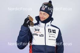 11.02.2023, Oberhof, Germany (GER): Sturla Holm Laegreid (NOR) - IBU World Championships Biathlon, medals, Oberhof (GER). www.nordicfocus.com. © Manzoni/NordicFocus. Every downloaded picture is fee-liable.