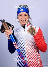 08.02.2023, Oberhof, Germany (GER): Anais Chevalier-Bouchet (FRA) - IBU World Championships Biathlon, medals, Oberhof (GER). www.nordicfocus.com. © Manzoni/NordicFocus. Every downloaded picture is fee-liable.