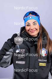 08.02.2023, Oberhof, Germany (GER): Dorothea Wierer (ITA) - IBU World Championships Biathlon, medals, Oberhof (GER). www.nordicfocus.com. © Manzoni/NordicFocus. Every downloaded picture is fee-liable.