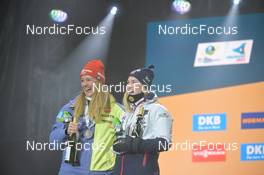12.02.2023, Oberhof, Germany (GER): Denise Herrmann-Wick (GER), Julia Simon (FRA), (l-r), (l-r) - IBU World Championships Biathlon, medals, Oberhof (GER). www.nordicfocus.com. © Reichert/NordicFocus. Every downloaded picture is fee-liable.