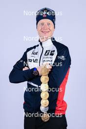 19.02.2023, Oberhof, Germany (GER): Johannes Thingnes Boe (NOR) - IBU World Championships Biathlon, medals, Oberhof (GER). www.nordicfocus.com. © Manzoni/NordicFocus. Every downloaded picture is fee-liable.