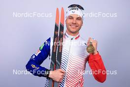 08.02.2023, Oberhof, Germany (GER): Emilien Jacquelin (FRA) - IBU World Championships Biathlon, medals, Oberhof (GER). www.nordicfocus.com. © Manzoni/NordicFocus. Every downloaded picture is fee-liable.