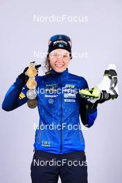19.02.2023, Oberhof, Germany (GER): Hanna Oeberg (SWE) - IBU World Championships Biathlon, medals, Oberhof (GER). www.nordicfocus.com. © Manzoni/NordicFocus. Every downloaded picture is fee-liable.