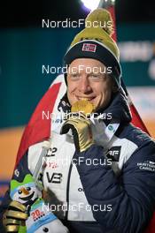15.02.2023, Oberhof, Germany (GER): Johannes Thingnes Boe (NOR) - IBU World Championships Biathlon, medals, Oberhof (GER). www.nordicfocus.com. © Reichert/NordicFocus. Every downloaded picture is fee-liable.