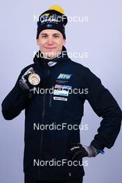18.02.2023, Oberhof, Germany (GER): Martin Ponsiluoma (SWE) - IBU World Championships Biathlon, medals, Oberhof (GER). www.nordicfocus.com. © Manzoni/NordicFocus. Every downloaded picture is fee-liable.