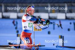 08.02.2023, Oberhof, Germany (GER): Nadia Moser (CAN) - IBU World Championships Biathlon, mixed relay, Oberhof (GER). www.nordicfocus.com. © Manzoni/NordicFocus. Every downloaded picture is fee-liable.