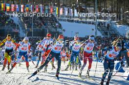 08.02.2023, Oberhof, Germany (GER): Vanessa Voigt (GER), Dunja Zdouc (AUT), Ingrid Landmark Tandrevold (NOR), (l-r) - IBU World Championships Biathlon, mixed relay, Oberhof (GER). www.nordicfocus.com. © Reichert/NordicFocus. Every downloaded picture is fee-liable.