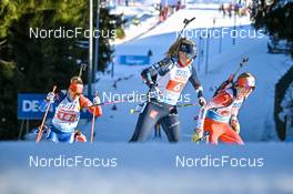 08.02.2023, Oberhof, Germany (GER): Paulina Batovska Fialkova (SVK), Ingrid Landmark Tandrevold (NOR), Emma Lunder (CAN), (l-r) - IBU World Championships Biathlon, mixed relay, Oberhof (GER). www.nordicfocus.com. © Reichert/NordicFocus. Every downloaded picture is fee-liable.