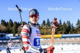 08.02.2023, Oberhof, Germany (GER): Sean Doherty (USA) - IBU World Championships Biathlon, mixed relay, Oberhof (GER). www.nordicfocus.com. © Manzoni/NordicFocus. Every downloaded picture is fee-liable.