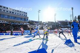 08.02.2023, Oberhof, Germany (GER): Event Feature: Race Start - IBU World Championships Biathlon, mixed relay, Oberhof (GER). www.nordicfocus.com. © Manzoni/NordicFocus. Every downloaded picture is fee-liable.