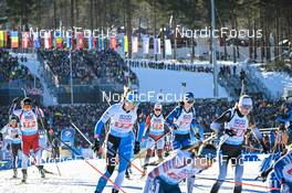 08.02.2023, Oberhof, Germany (GER): Fuyuko Tachizaki (JPN), Eunjung Ko (KOR), Annija Sabule (LAT), (l-r) - IBU World Championships Biathlon, mixed relay, Oberhof (GER). www.nordicfocus.com. © Reichert/NordicFocus. Every downloaded picture is fee-liable.