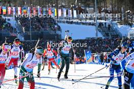 08.02.2023, Oberhof, Germany (GER): Eunjung Ko (KOR), Ying Wen (CHN), Natalja Kocergina (LTU), (l-r) - IBU World Championships Biathlon, mixed relay, Oberhof (GER). www.nordicfocus.com. © Reichert/NordicFocus. Every downloaded picture is fee-liable.