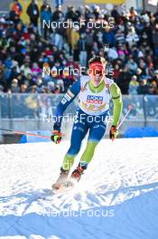 08.02.2023, Oberhof, Germany (GER): Miha Dovzan (SLO) - IBU World Championships Biathlon, mixed relay, Oberhof (GER). www.nordicfocus.com. © Reichert/NordicFocus. Every downloaded picture is fee-liable.