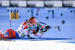 08.02.2023, Oberhof, Germany (GER): Nadia Moser (CAN) - IBU World Championships Biathlon, mixed relay, Oberhof (GER). www.nordicfocus.com. © Manzoni/NordicFocus. Every downloaded picture is fee-liable.