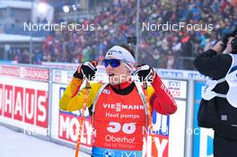 12.02.2023, Oberhof, Germany (GER): Thierry Langer (BEL) - IBU World Championships Biathlon, pursuit men, Oberhof (GER). www.nordicfocus.com. © Reichert/NordicFocus. Every downloaded picture is fee-liable.