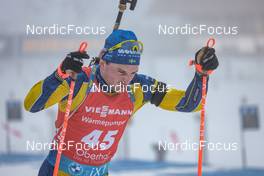 12.02.2023, Oberhof, Germany (GER): Jesper Nelin (SWE) - IBU World Championships Biathlon, pursuit men, Oberhof (GER). www.nordicfocus.com. © Manzoni/NordicFocus. Every downloaded picture is fee-liable.