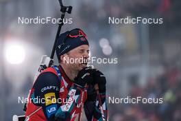 12.02.2023, Oberhof, Germany (GER): Tarjei Boe (NOR) - IBU World Championships Biathlon, pursuit men, Oberhof (GER). www.nordicfocus.com. © Manzoni/NordicFocus. Every downloaded picture is fee-liable.