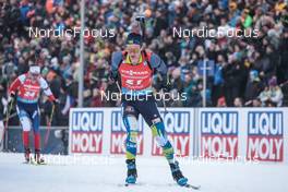 12.02.2023, Oberhof, Germany (GER): Anton Dudchenko (UKR) - IBU World Championships Biathlon, pursuit men, Oberhof (GER). www.nordicfocus.com. © Manzoni/NordicFocus. Every downloaded picture is fee-liable.